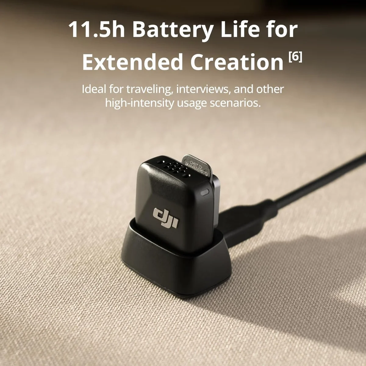 DJI Mic Mini charging case — 48-hour total battery system