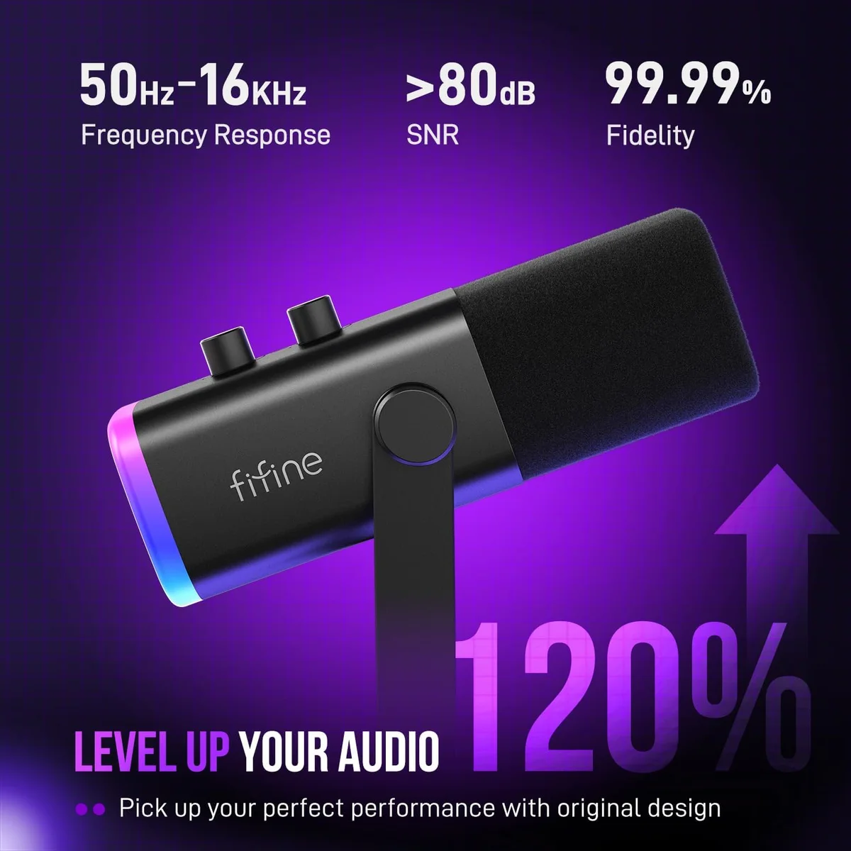 FIFINE AM8 front view — the budget dynamic that punches above its price tier