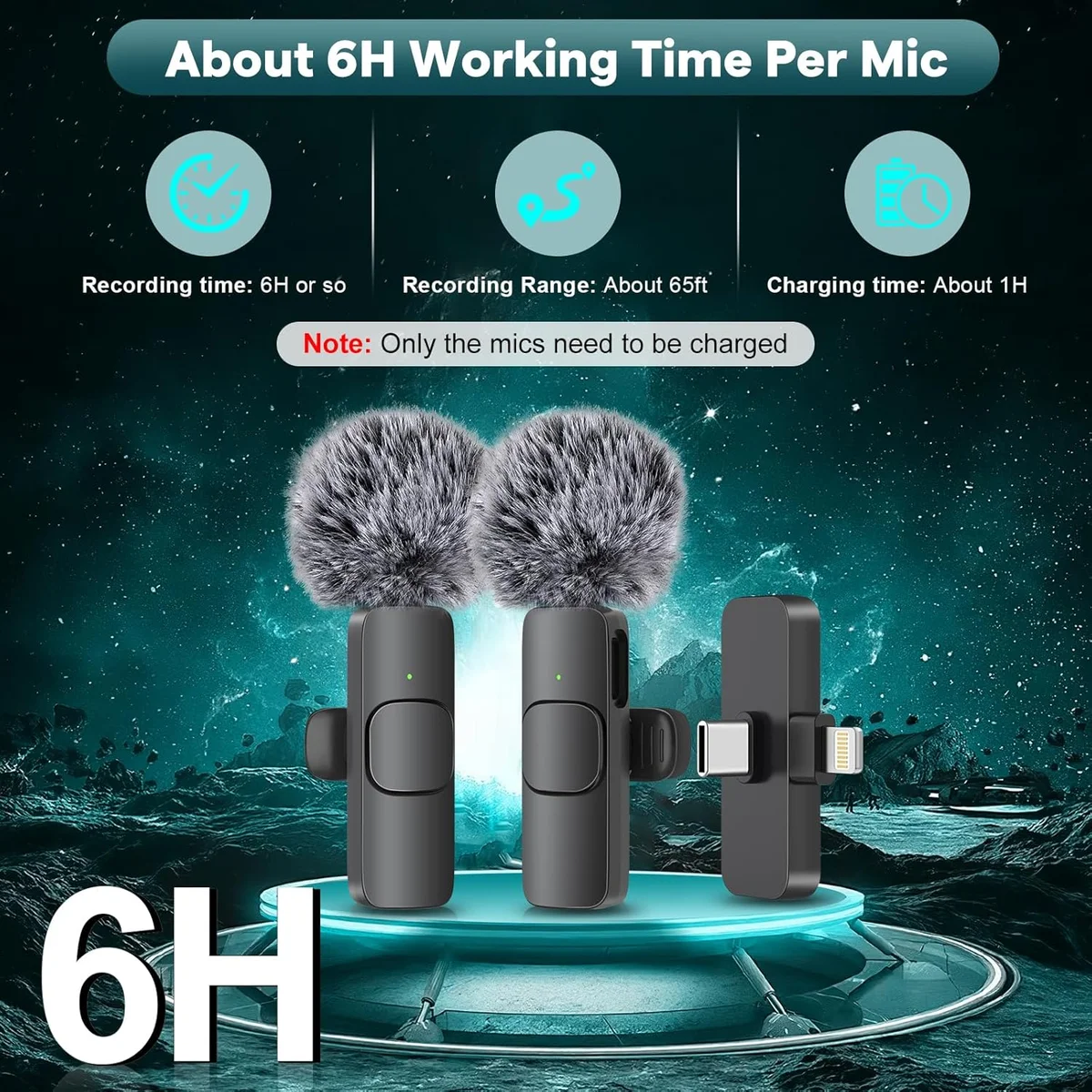 MAYBESTA wireless mic with windscreen — budget wireless audio package