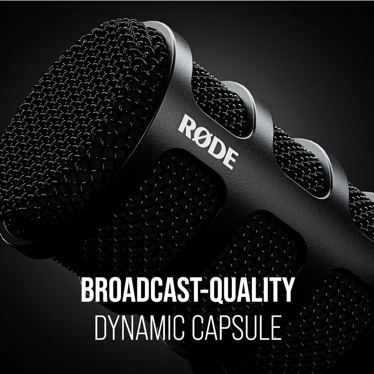 Rode PodMic USB mounted on camera