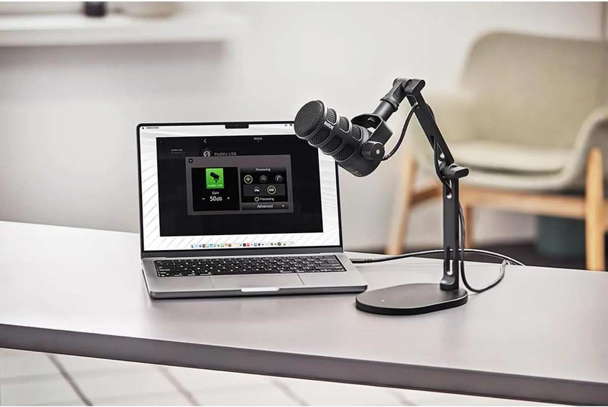 Rode PodMic USB — 24-bit / 48 kHz recording in a broadcast-quality dynamic microphone